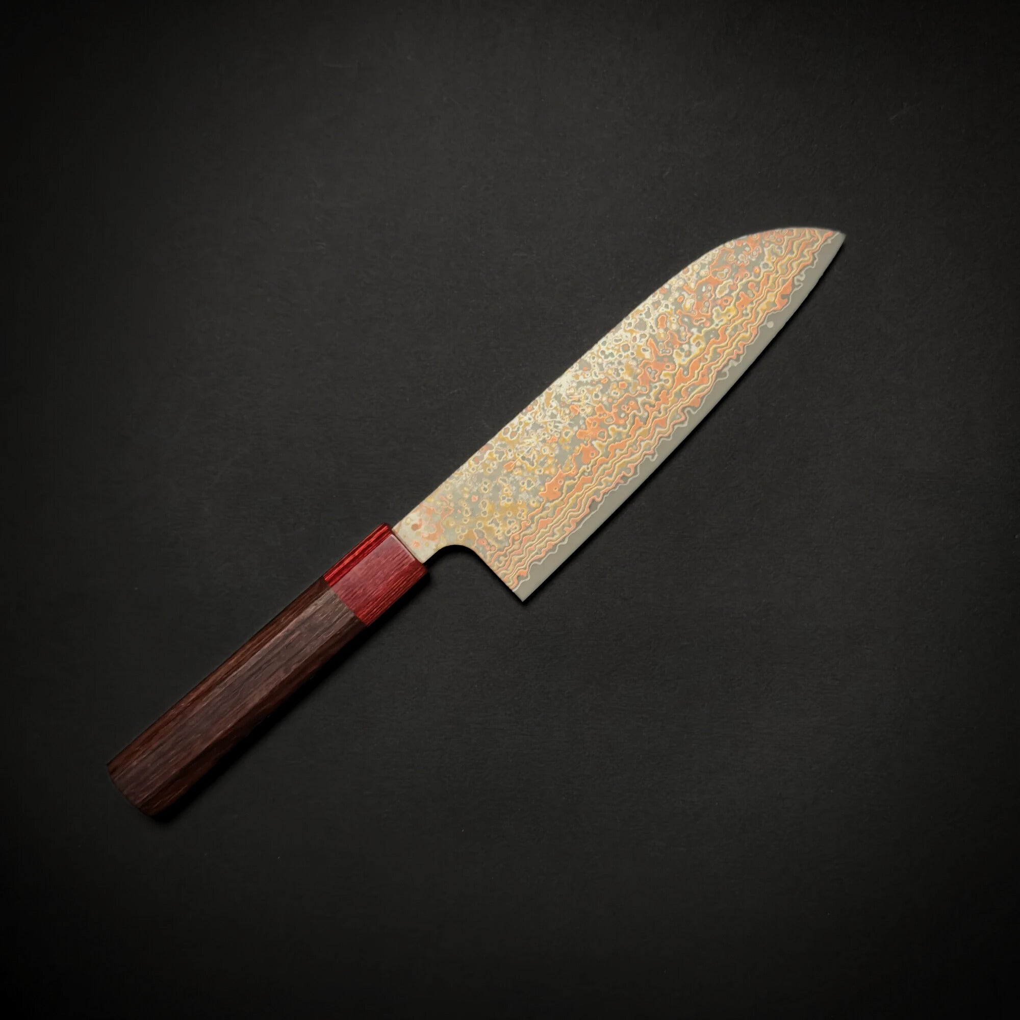Takeshi Saji Rainbow Nashiji Santoku 170mm