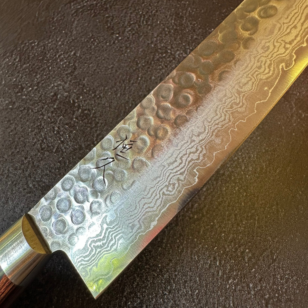 Tsunehisa VG10 Damascus Tsuchime Gyuto 210mm