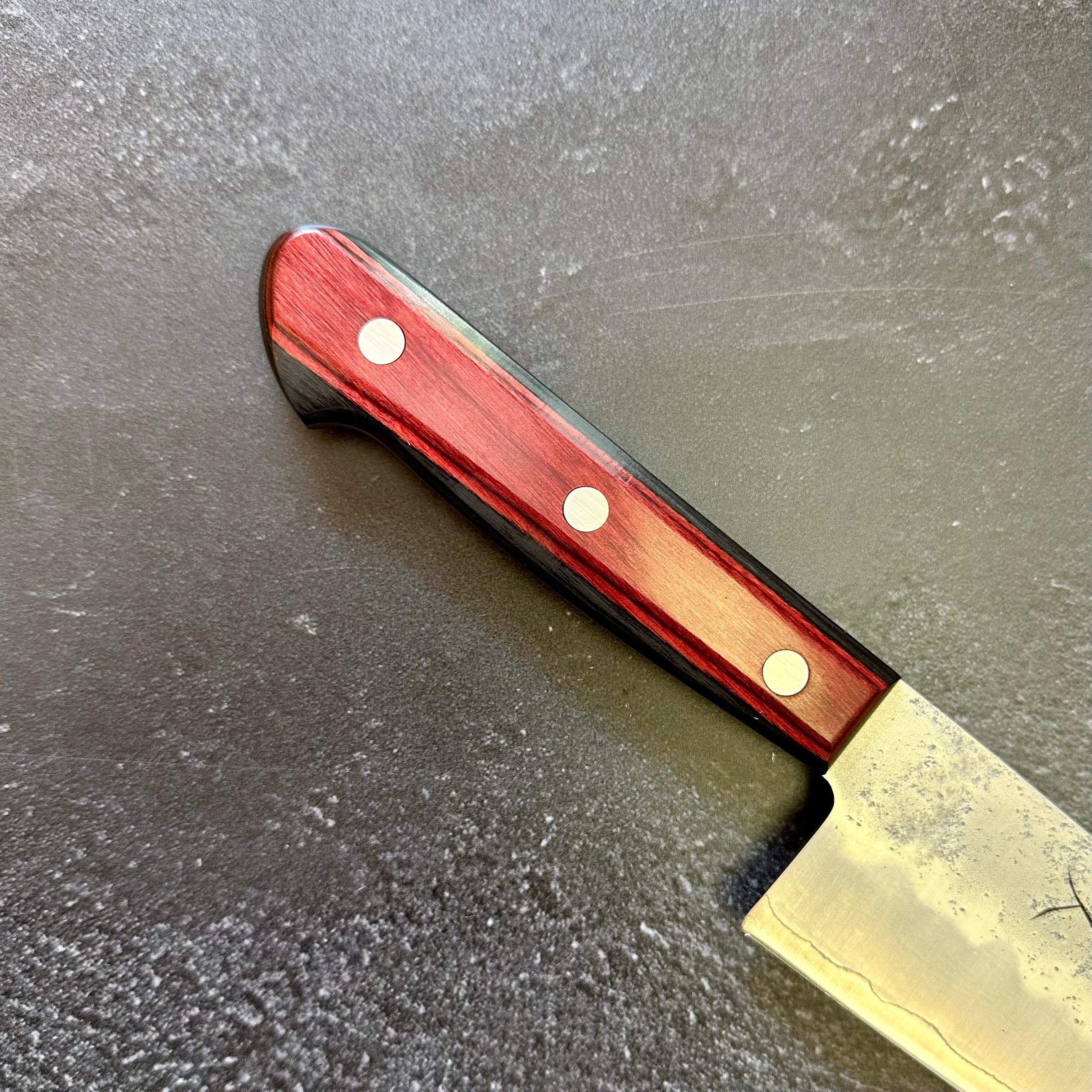 Tsunehisa Ginsan Nashiji Red Gyuto 210mm