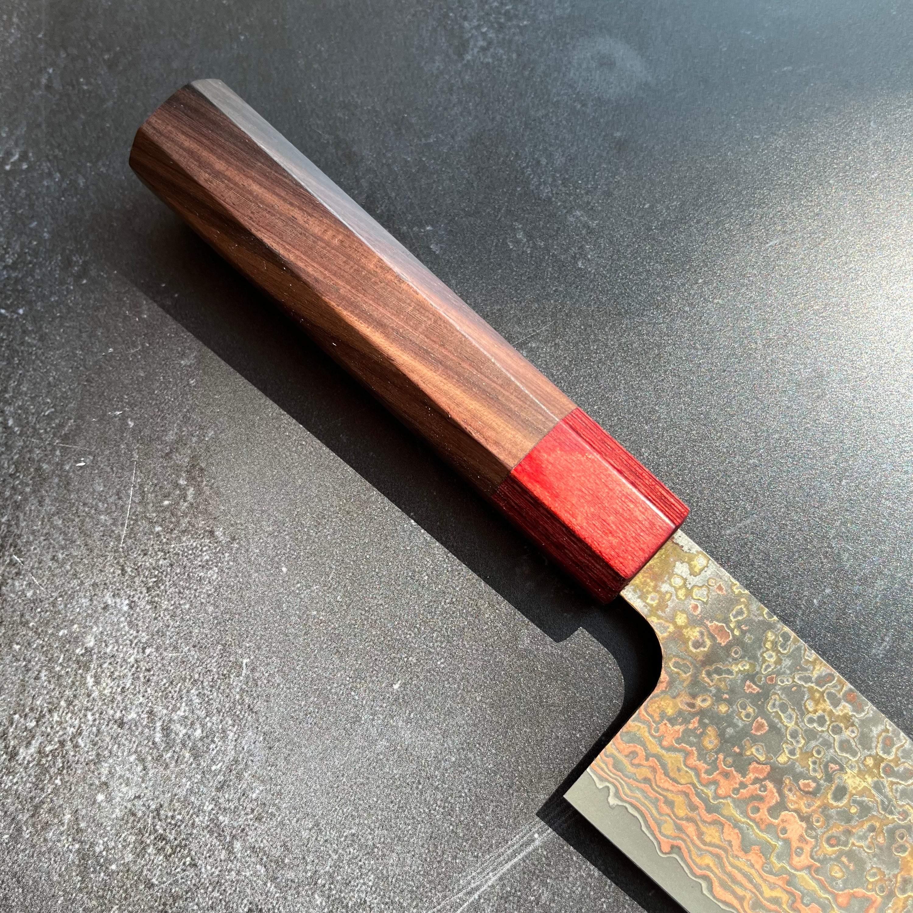 Takeshi Saji Rainbow Nashiji Santoku 170mm