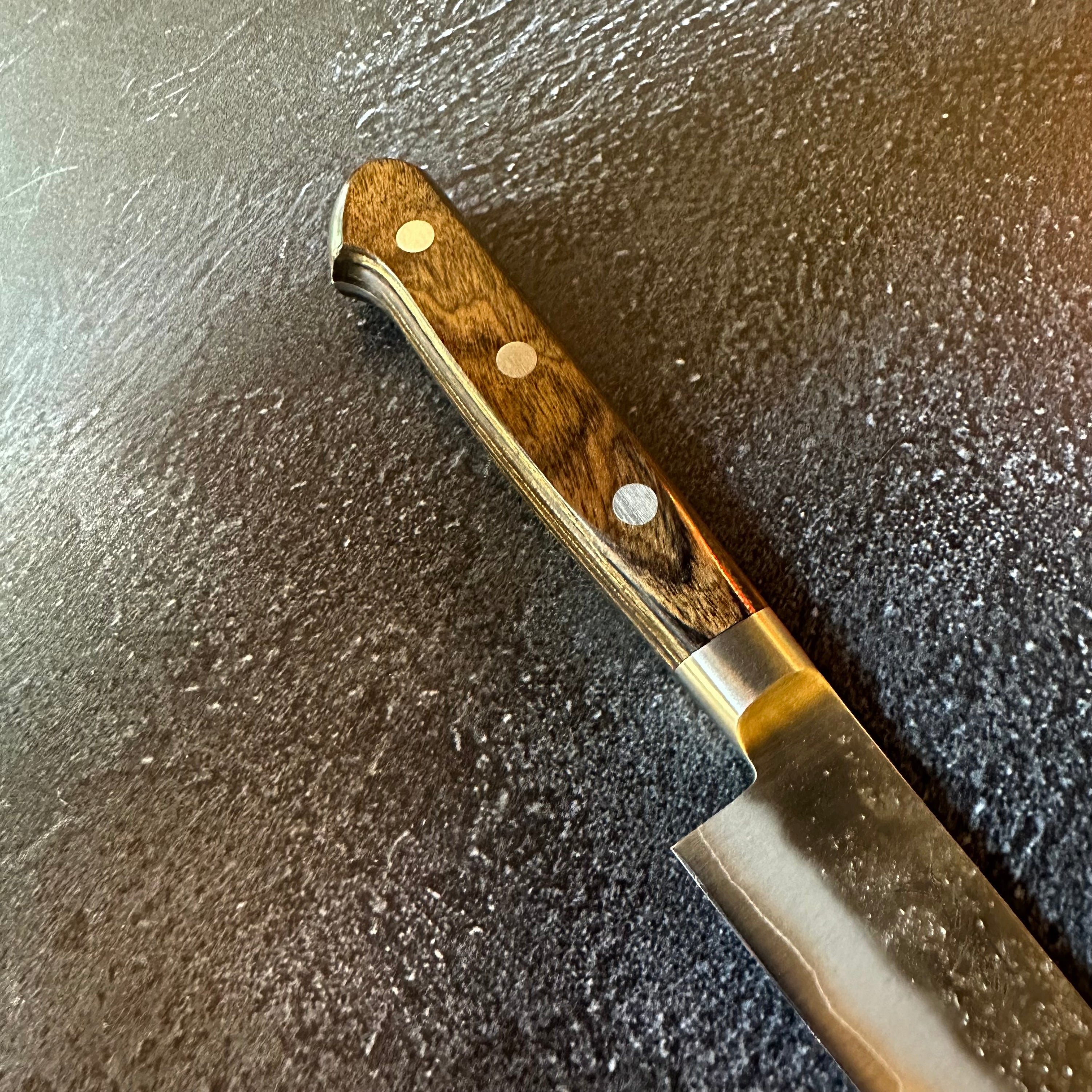 Tsunehisa Ginsan Nashiji Brown Petty 135mm