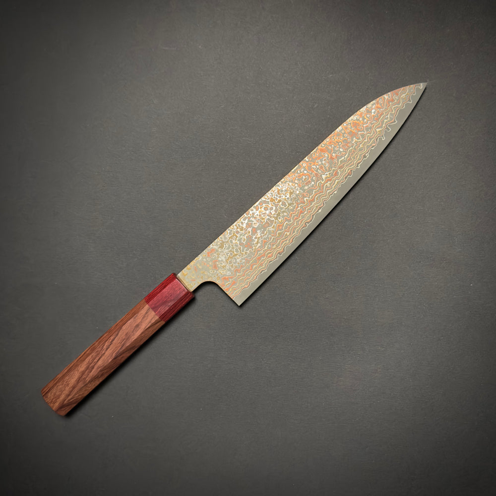 Takeshi Saji Rainbow Nashiji Gyuto 210mm