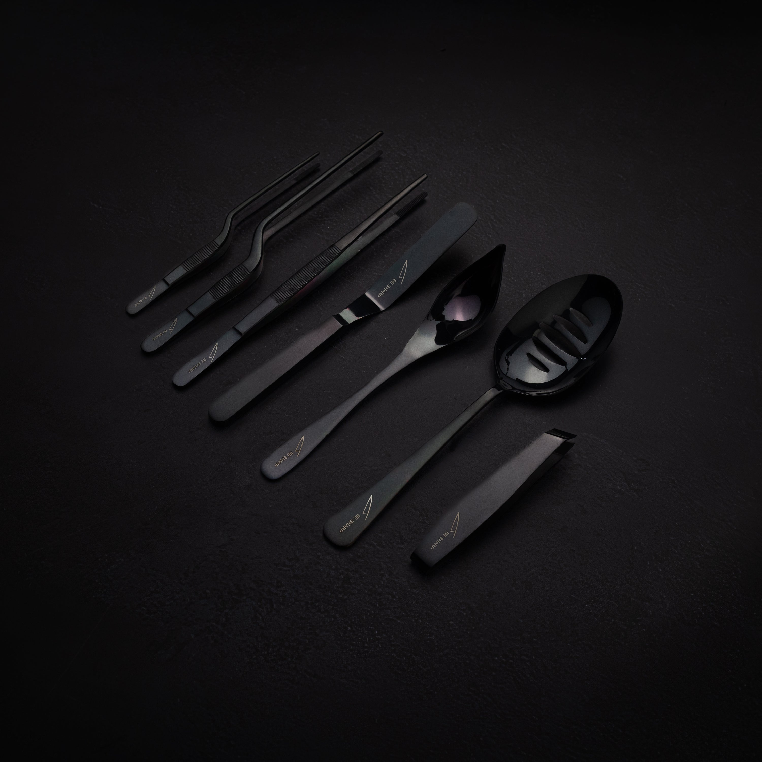 Be Sharp serving set - Black Titanium