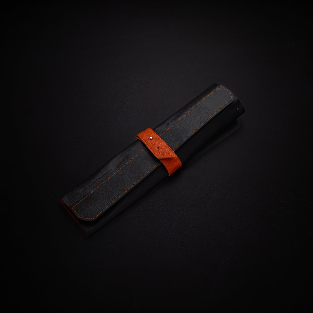 Be Sharp Counter Knife Bag - Black/Orange