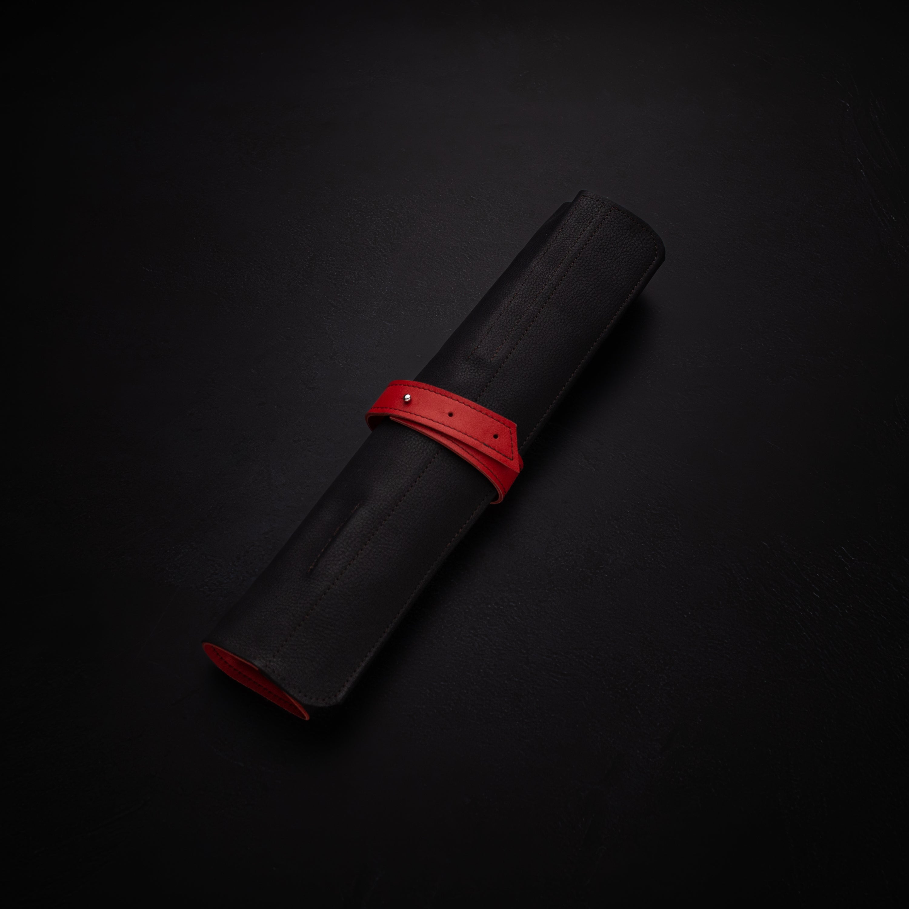 Be Sharp Counter knife bag - black/red