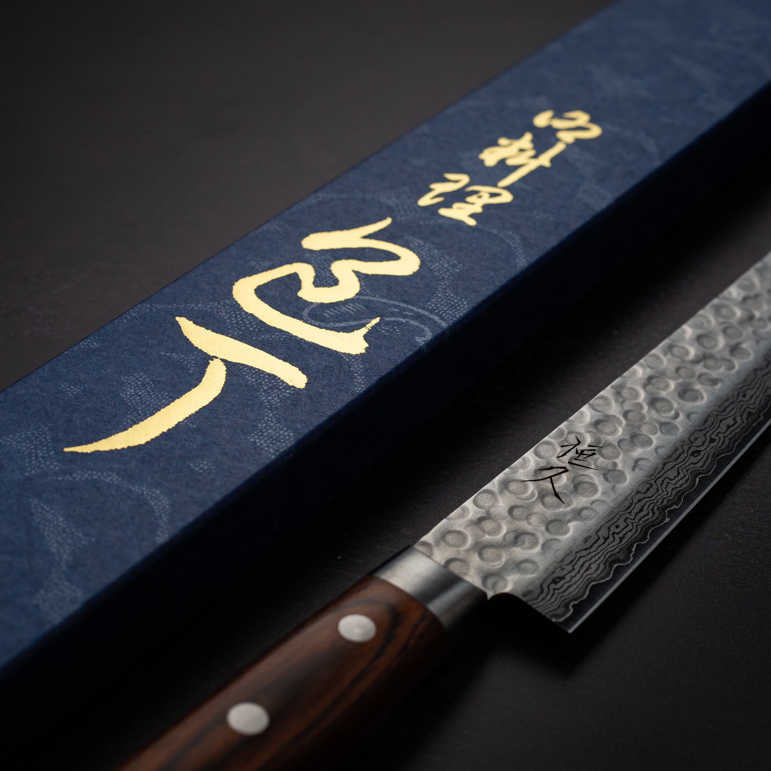 Tsunehisa VG10 Damascus Tsuchime Sujihiki 240mm