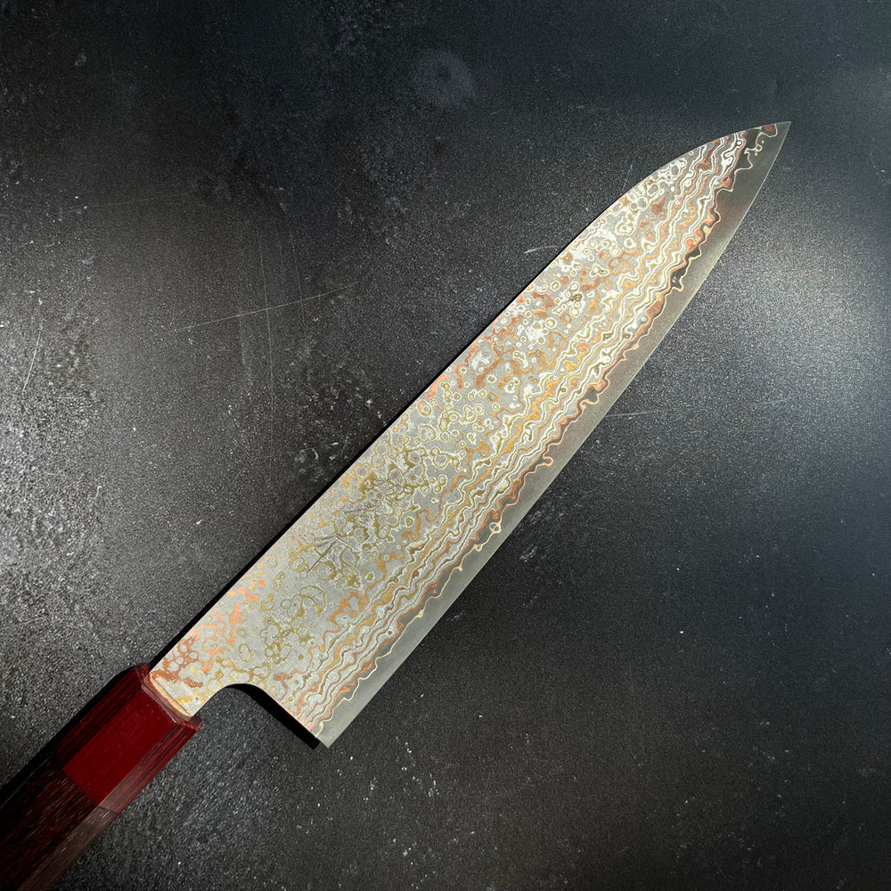 Takeshi Saji Rainbow Nashiji Gyuto 210mm 