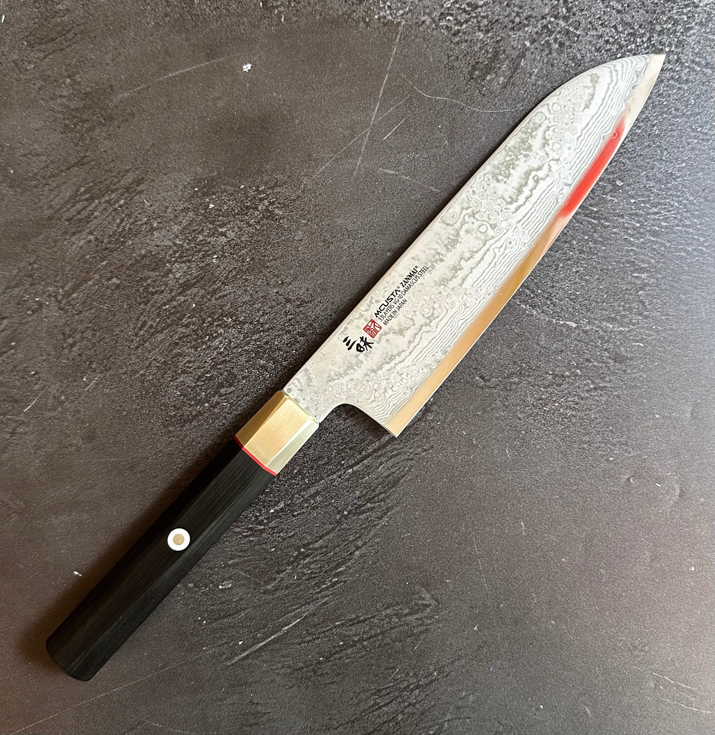 Mcusta Hybrid Splash Santoku 180mm Be Sharp