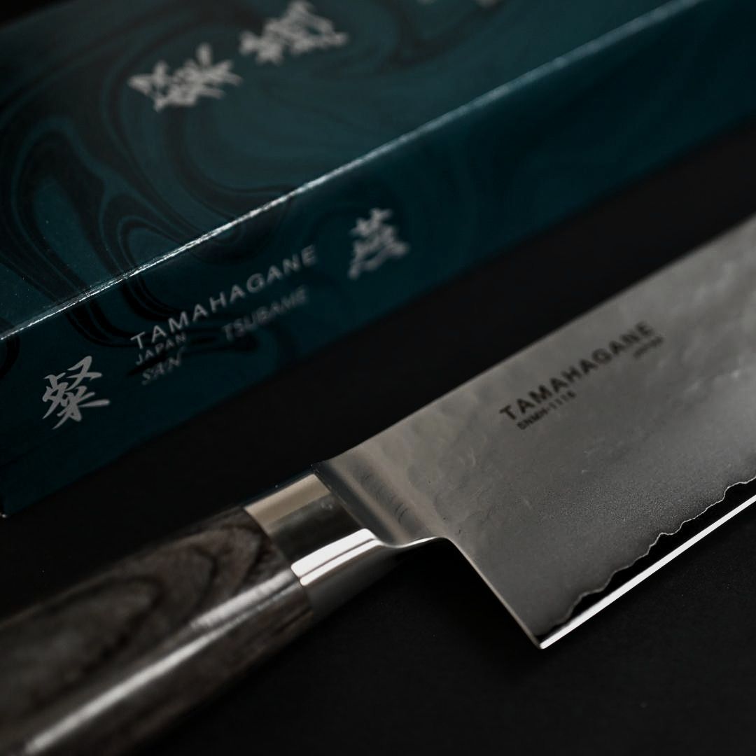 Tamahagane Tsubame Black Nakiri 160mm