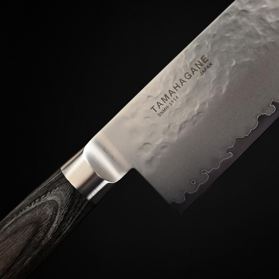 Tamahagane Tsubame Black Santoku 175mm