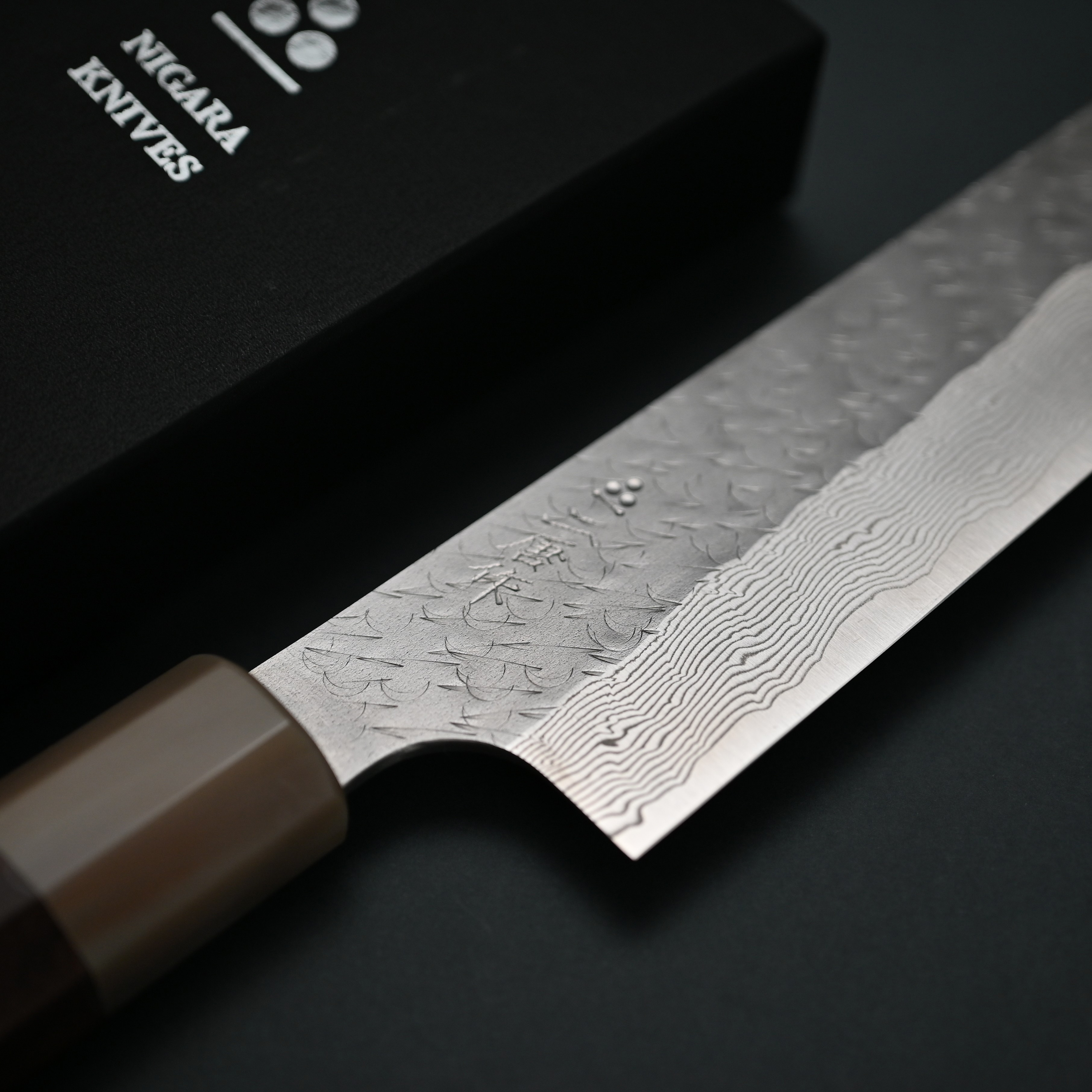 Nigara SG2 STRIX Tsuchime Damascus Sujihiki 240mm