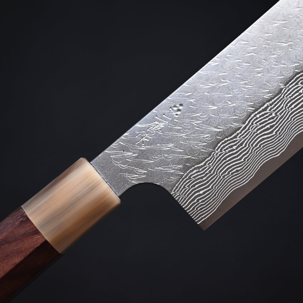Nigara SG2 STRIX Tsuchime Damascus Kiri-Nakiri 165mm